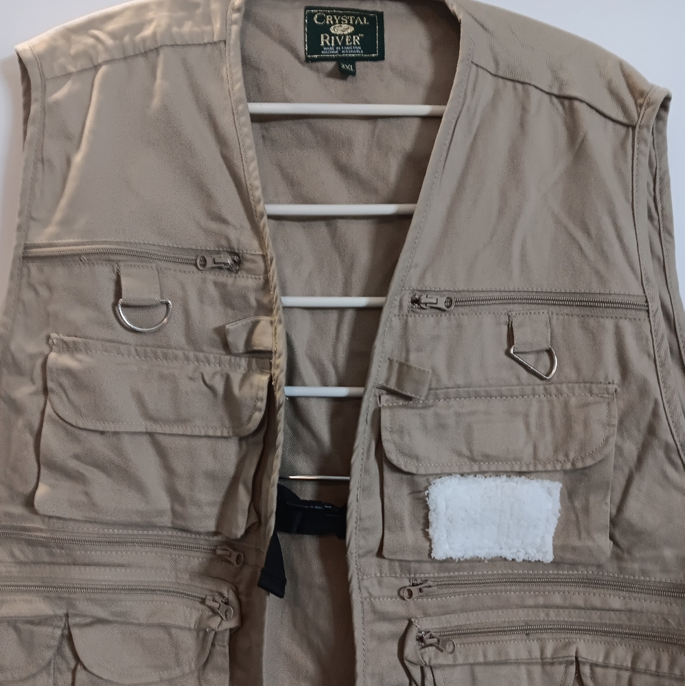 Tan Men's Crystal River  Fishing Vest